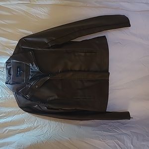Liked faux leather jacket